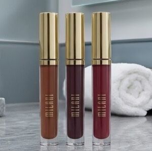 NEW Milani Amore Shine Liquid Lip Color - 3 Piece Set